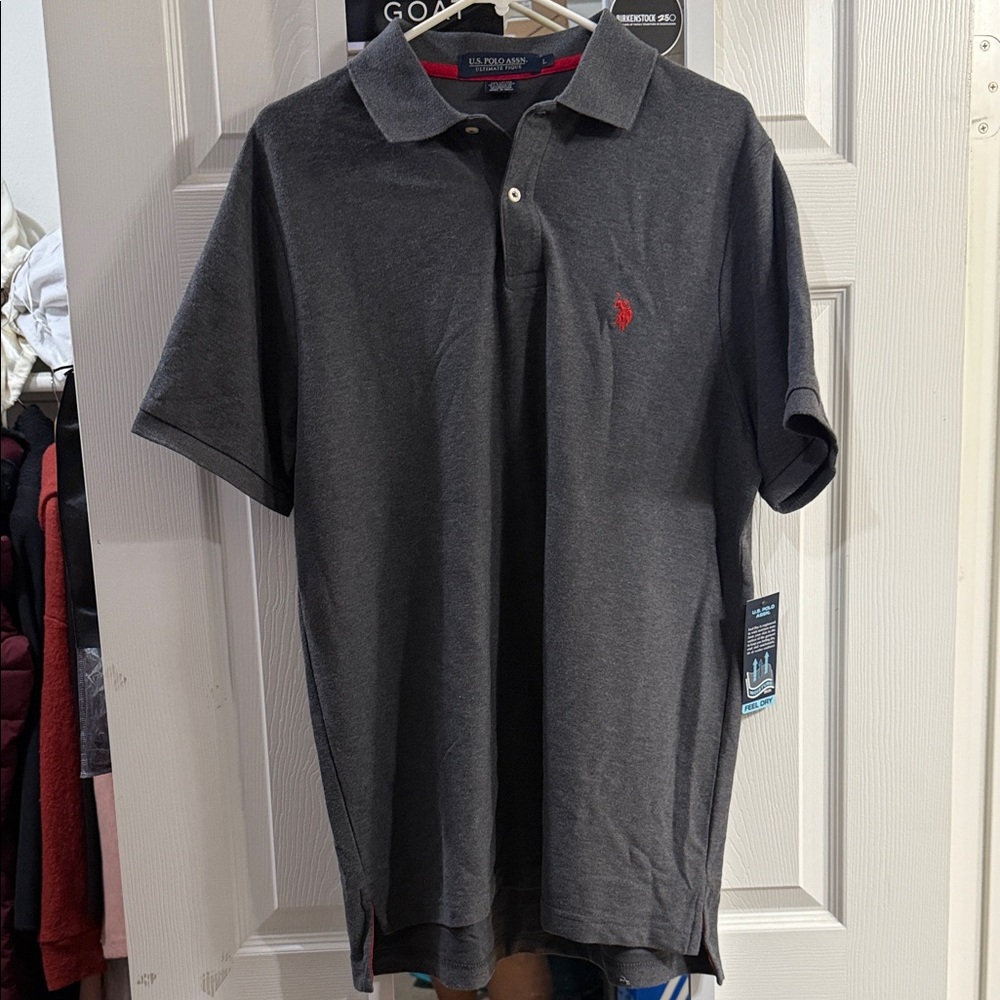 U.S Polo Assn. Men's Gray Polo Shirt